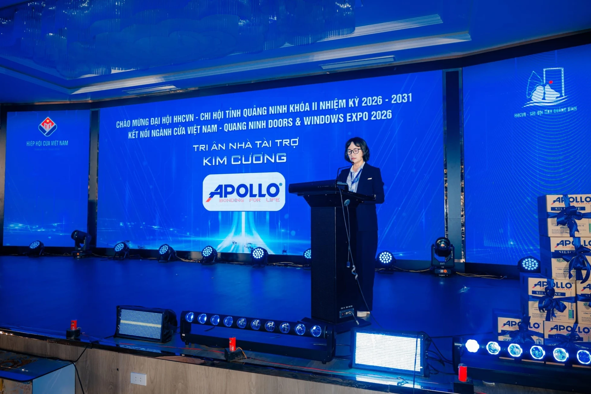 Tập đoàn Apollo đồng hành cùng sự kiện “Kết Nối Ngành Cửa Việt Nam - Quang Ninh Doors & Windows Expo 2026” với vai trò nhà tài trợ kim cương